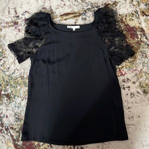 Maje lace sleeves top, size S